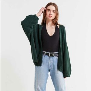 Urban Outfitters Uo Kam Textured-knit Cardigan